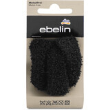 Elastici per capelli in peluche Ebelin Soft - neri, 3 pz