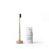 Toothbrush medium Nude + Toothpaste Pure White 75 ml, Feather