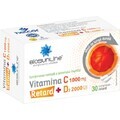 Vitamine C 1000 mg + D3 2000 UI Retard Biosunline, 30 comprimés, AC Helcor