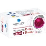 Vitamina C 1500 mg + D3 3000 UI Retard Biosunline, 30 compresse, AC Helcor