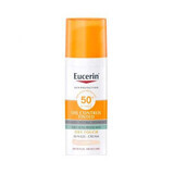 Crema gel con protezione solare SPF 50+ tonalità chiara, 50 ml, Eucerin