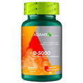 Vitamin D-5000 softgel, 120 capsules, Adams Vision