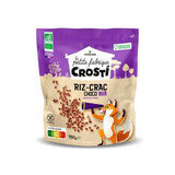 Organic expanded rice and chocolate cereal, 350g, Crosti