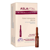 Aslavital detox moisturising phials, 7 phials x 2 ml, Farmec