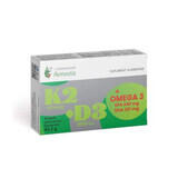 K2+D3+Omega 3, 30 compresse, Remedia