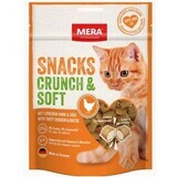 Snack al pollo per gatti Crunch Soft, 200 g, Mera