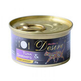 Nourriture humide au thon et crevettes Désir, 85 g, Miau Miau