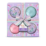 Beauticology set: effervescent bath balls, 4 balls x 120 g