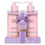 Set con olio di jojoba, vaniglia e mandorle: sapone liquido 300 ml, lozione 300 ml BAYLIS & HARDING