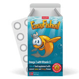 Easy Fishoil Omega 3 e Vitamina D, 30 compresse masticabili, EasyVit