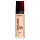 Fondotinta resistente al trasferimento Infaillible 32H Fresh Wear 100 Fair-Light, 30 ml, L&#39;Oreal