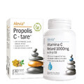 Propolis C Hard 100% Natuurlijk 30 tabletten + Vitamine C 1000 mg Vertraagd met Zn en D3 30 tabletten, Alevia