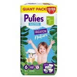 Pañales Fashion &amp; Nature, No. 6, 13 kg+, 62 pzs, Pufies