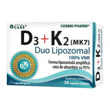 D3 + K2 (MK7) Duo liposomiale, 30 capsule, Cosmopharm