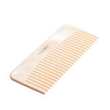 Cellulose acetate comb with vegan leather cover, Beige, 1 piece, You First