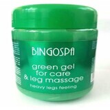 Gel da massaggio verde per gambe pesanti, 500 g, Bingo SPA