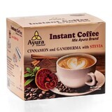 Caffè con ganoderma, stevie e cannella Miscela di caffè solubile, 10 bustine, Ayura Herbal