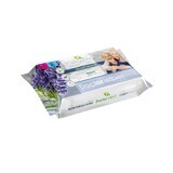 Salviette umidificate con estratto di lavanda per incontinenza, 50 pezzi, Doctor Wipe's