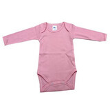 Body in cotone a maniche lunghe a costine, 18-24 mesi, rosa, Baltic Bebe