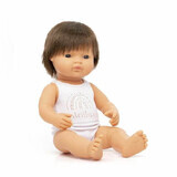 Educational doll Baietel European Brunet, 38 cm, Miniland