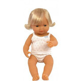 European girl doll, 38 cm, +10 months, Miniland