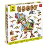 Puzzle din lemn, +5 ani, Dinozauri, Ludattica