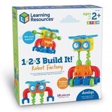 Juego Construyamos 1, 2, 3 Robot para colorear, + 2 años, Recursos didácticos