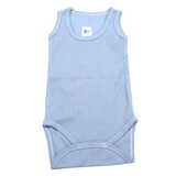 Bavaglino Body Rib, 3-6 mesi, blu, Baltic Bebe