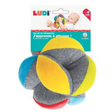 Balle sensorielle en peluche, +6 mois, Ludi