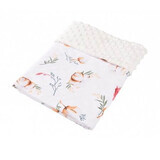 Minky pulse and cotton blanket, Cotton Flowers, Fic Baby