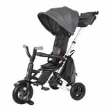 Triciclo per bambini Nova Rubber Ultra Folding, nero, Qplay