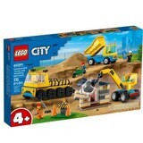 Camions de chantier et grue à billes pour la démolition, 4 ans et +, 60391, Lego City