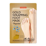 Voedend voetmasker met goud, peptiden en collageen, 30 g, Purederm