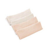 Set of 4 muslin towels, 25 x 25 cm, Salmon, BabyJem