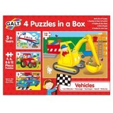 Set di 4 puzzle Veicoli, + 3 anni, Galt