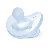 PhysioSoft anatomic silicone soother, 0-6 months, Blue, Chicco