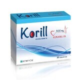 Olio di krill puro Korill 500 mg, 30 capsule, Sanience