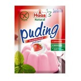 Budino in polvere al gusto di fragola, 40g, Haas Natural