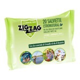 Salviette umidificate contro le zanzare Citronatural, 20 pezzi, Zig Zag