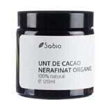 Burro di cacao biologico non raffinato, 120 ml, Sabio