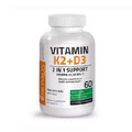 Vitamin K2 90 mcg + Vitamin D3 5000 IU, 60 Kapseln, Bronson Laboratories