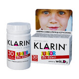 Klarin Junior - Integratore Alimentare per Bambini sopra i 6 Anni, 30 Compresse.