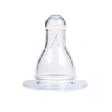 Canpol Babies Baby Bottle Nipple, Silicone, Round, Size 3 Quick, 1 Piece