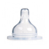 Canpol Babies EasyStart Wide Mouth Baby Bottle Nipple Silicone Size 2 Medium Flow 1pc