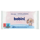 Bobini Baby, salviette umidificate per neonati da 1 giorno di età e bambini, ipoallergeniche, 60 pezzi