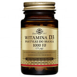 Solgar Vitamin D3 1000 IU, 100 tablets