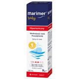 Marimer Baby, acqua di mare ipertonica, spray nasale, dalla nascita, 100 ml