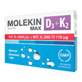 Massima Potenza di Molekiny D3 + K2, Integratore Alimentare, 30 compresse