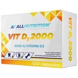 Vitamina D3 2000 UI in 120 capsule - Integratore alimentare Allnutrition