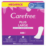 Assorbenti igienici Carefree Plus Light Scent, 64 pezzi - Comfort e freschezza per ogni giorno.